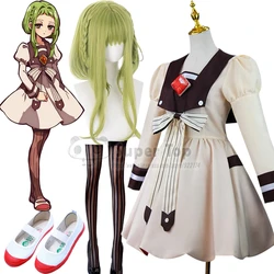 Anime Toilet-bound Hanako-kun Nanamine Sakura Cosplay Costume Dress Wig Set For Lolita Gilrs Women Halloween Anime Show