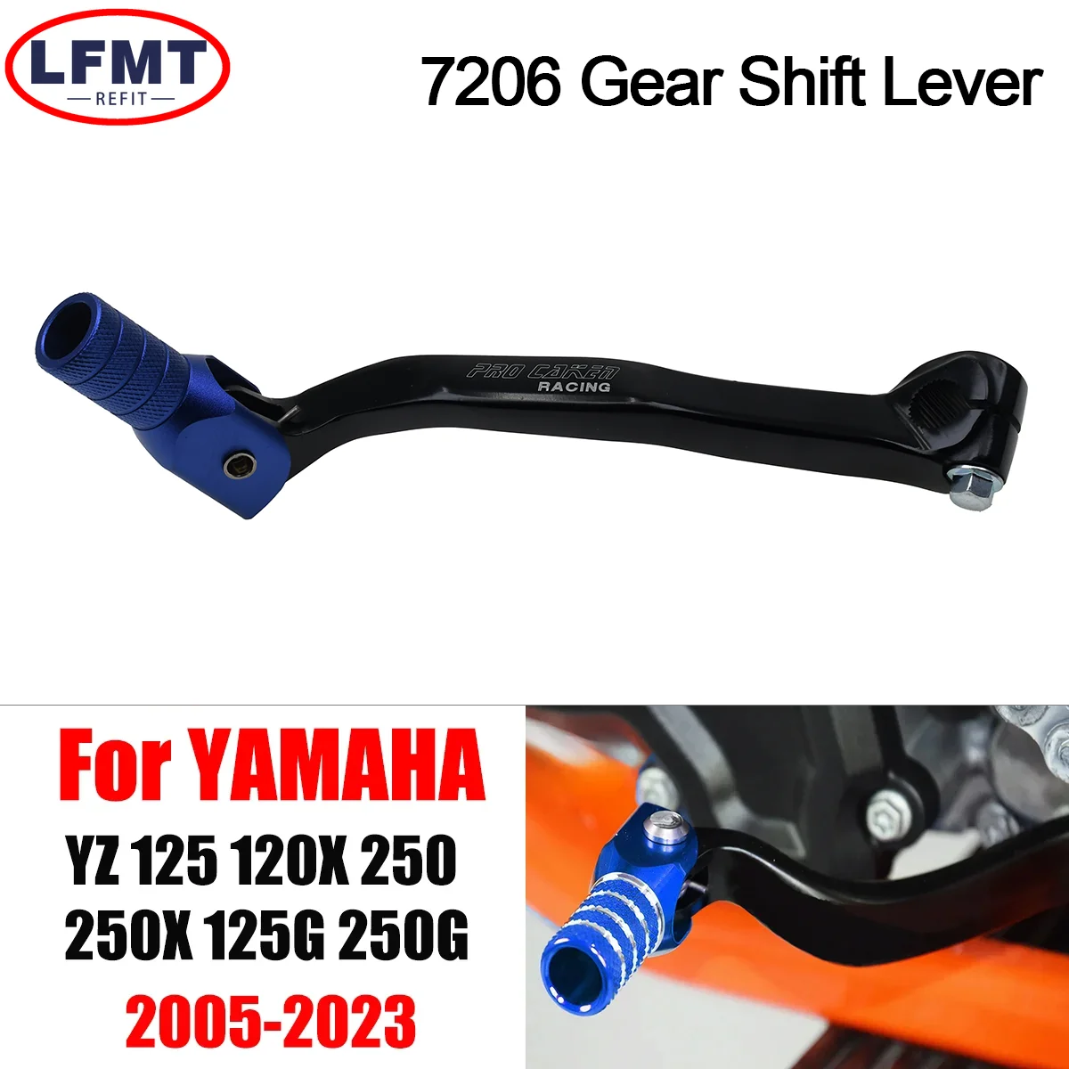 

Motorcycle CNC Folding Aluminum Gear Shift Lever For YZ125 YZ120X YZ250 YZ250X YZ125G YZ250G FANTIC XX125 XX250 XE125 2005-2022