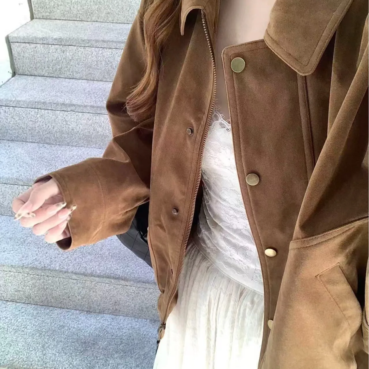 الرجعية Jaet ماتي طوق ort معطف الخريف الشتاء جديد Sle Faionable المرأة العصرية ملابس خارجية السيدات قسط مباراة كل #1