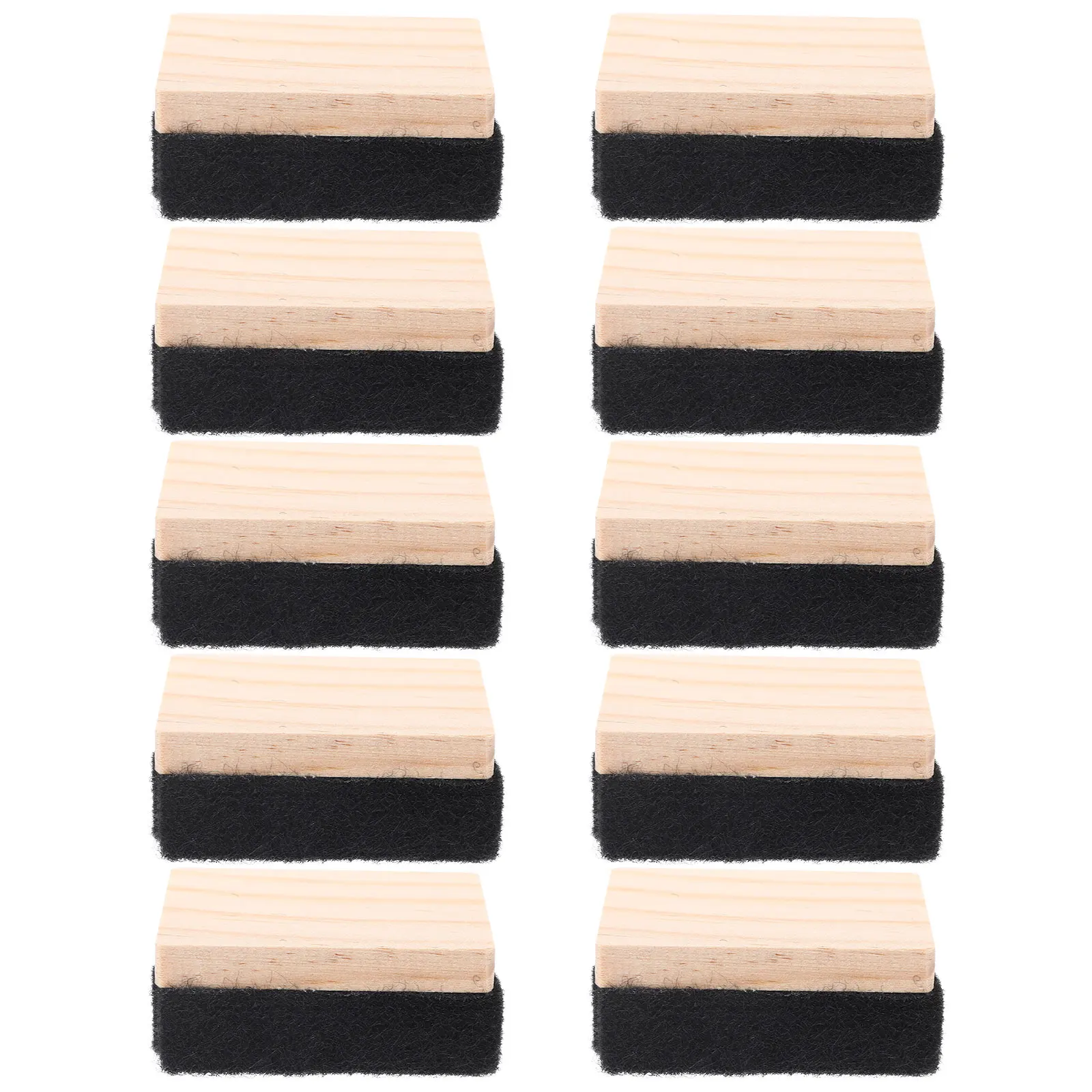 

12 Pcs Wooden Blackboard Eraser Mini Whiteboard Rubbers Small Chalk Erasers Kids School Lightweight Dustless Safe Teaching