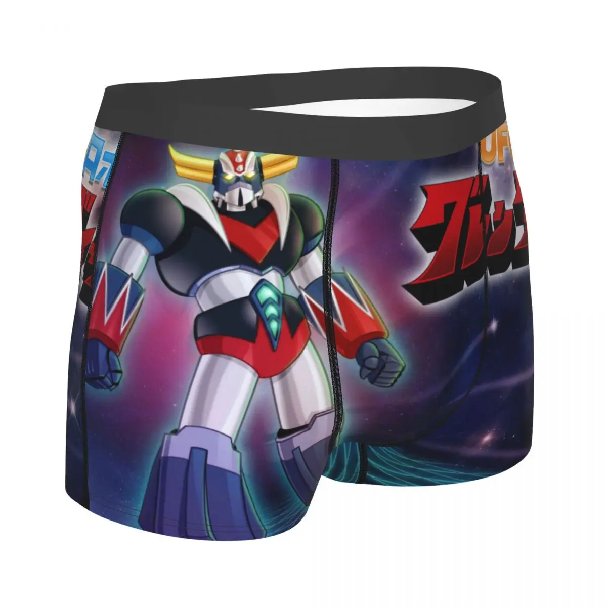 Poster Men Boxer Briefs Underpants UFO Robot Goldrake Grendizer Sci Fi Anime Highly Breathable Top Quality Gift Idea