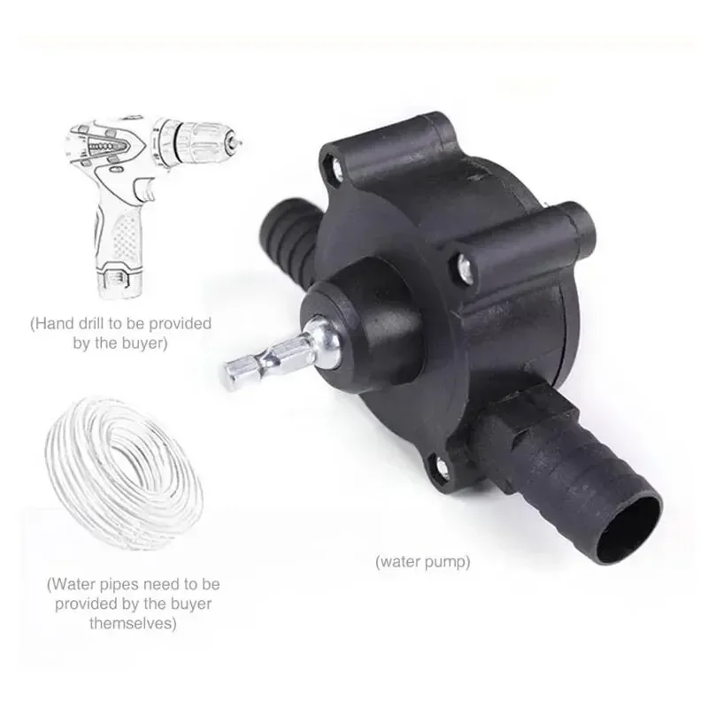 Portable Home Garden Outdoor Tool Electric Drill Pump Diesel Oil Fluid Water Pump Mini Hand Self-priming Liquid Transfer Pumps