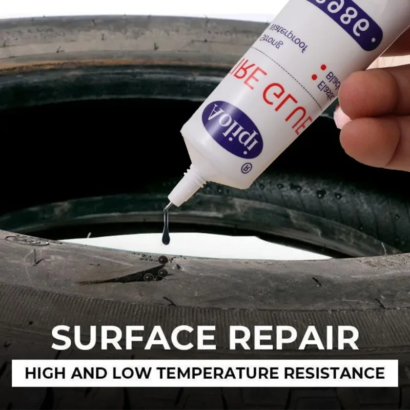 Car Tire Repair Glue Strong Rubber Wear-resistant Non-corrosive Adhesive Tire Sealing Bonding Glue Car Tire Repair Sealant