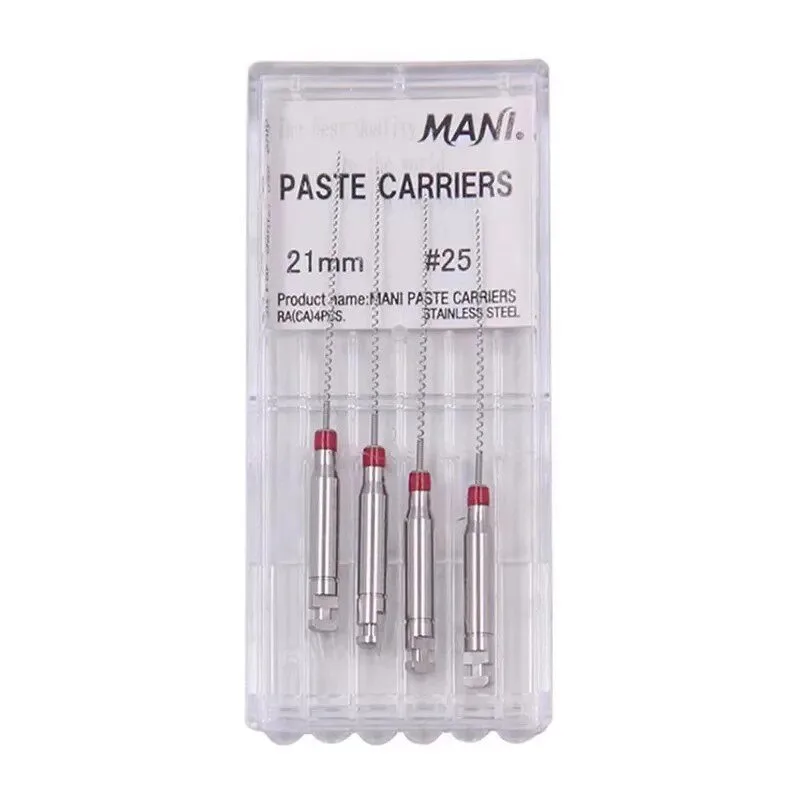 

4 Boxes 21/25/29mm Dental Lentulo Paste Carriers Endodontic Reamers Drill Burs Endo Files Dentist Materials Instrument
