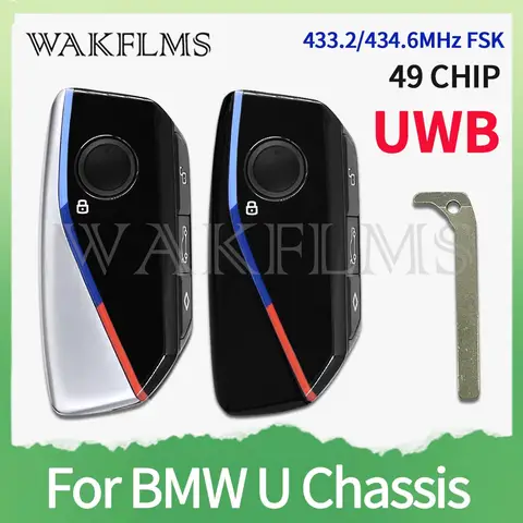 IYZBK1 5A89463-01 For BMW U chassis Key X1 X2 IX1 IX2 U06 U10 U11 U12 U25 MINI Countryman UWB function 433.2-434.6MHz 49chip
