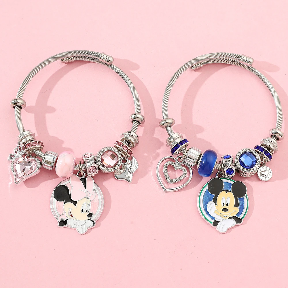 

Disney Minnie Mouse Charm Bracelets for Women And Girlfriends Lovely Fan Accessories Perfect Birthday Or Christmas Gift