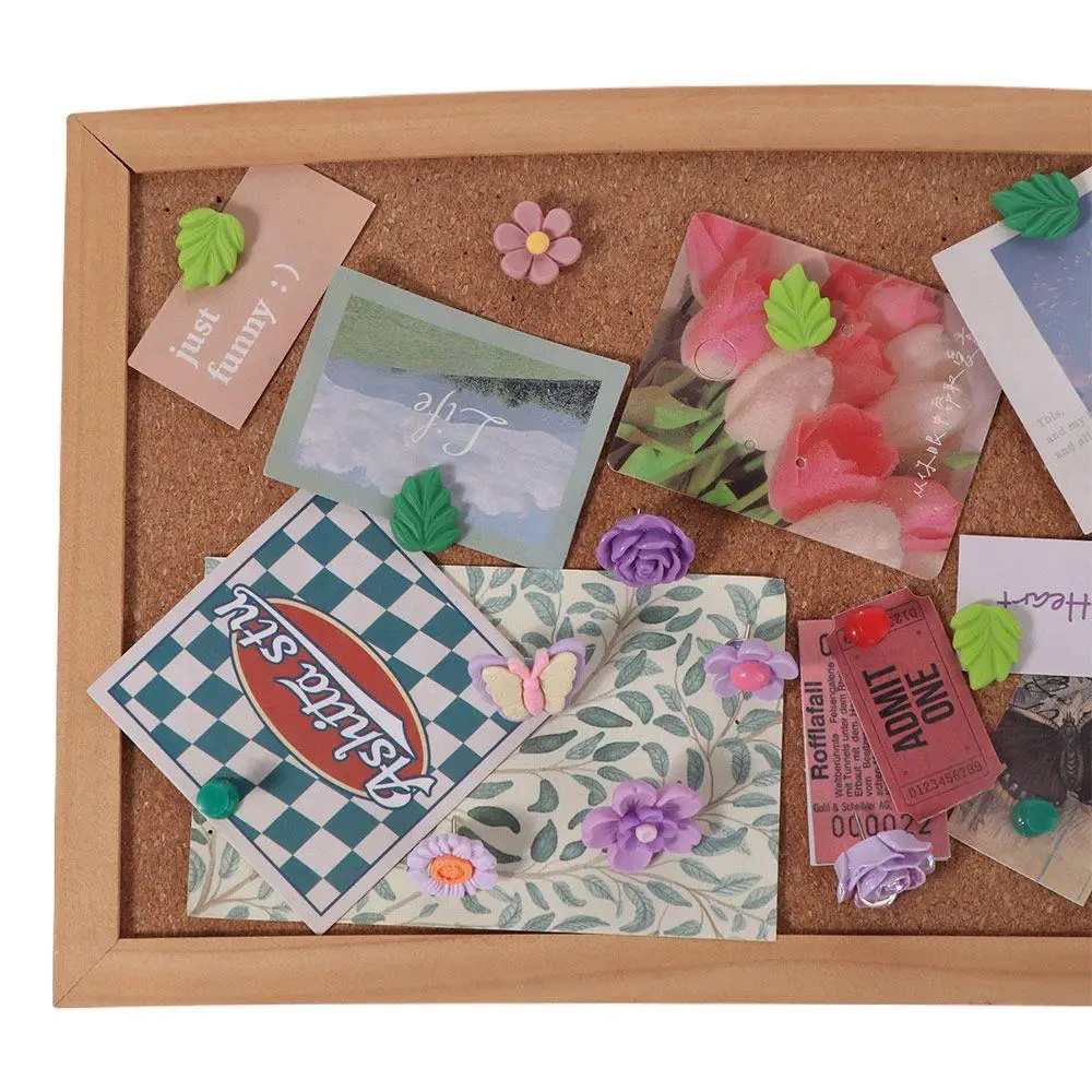 30Pcs Portable DIY Butterfly Push Pins Creative 3D Thumb Tacks with Box Cute Flower Pushpins Photo Wall Decor