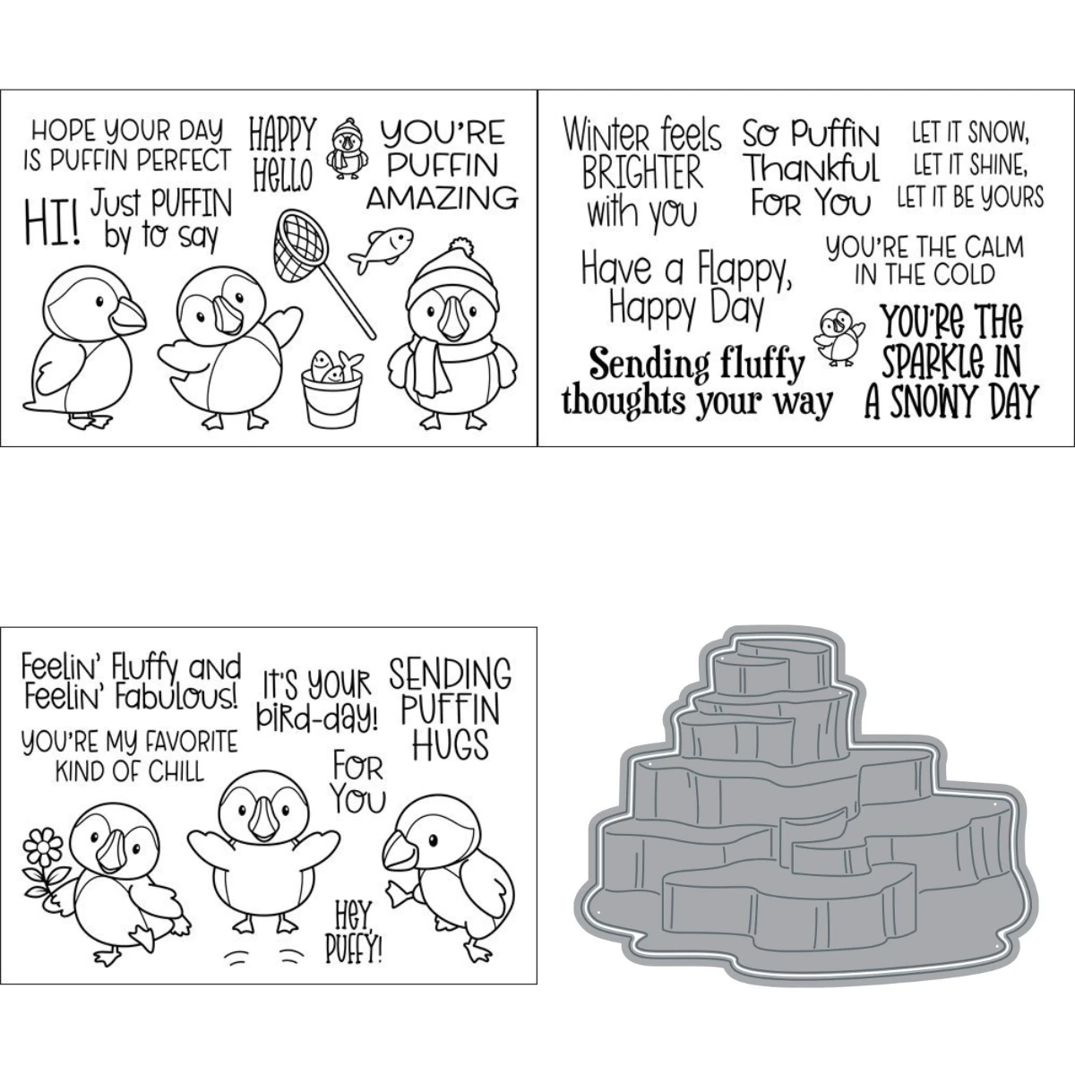 

Puffin Love Clear Stamps 2026 New Metal Cutting Dies For DIY Scrapbooking Crafts Maker Photo Album Template Handmade