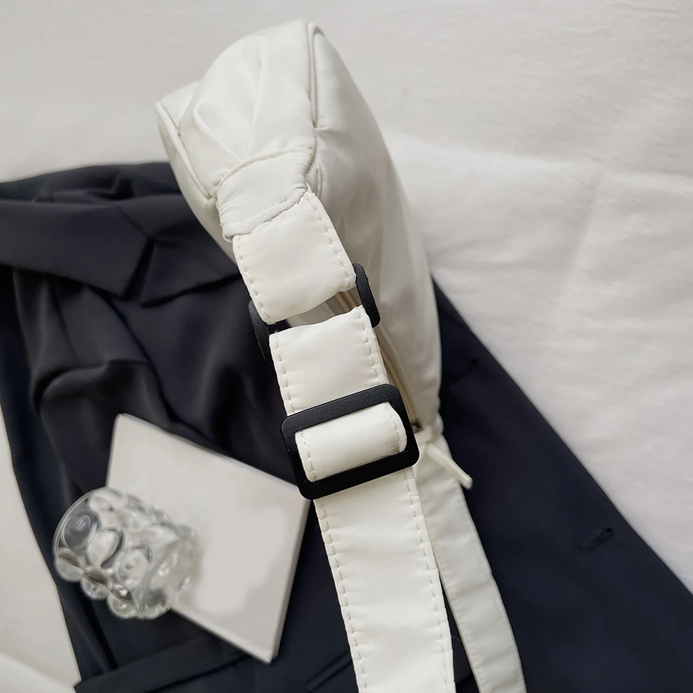 

Women Shoulder Bags Crescent Nylon Crossbody Bags Simple Elegant Female Handbags