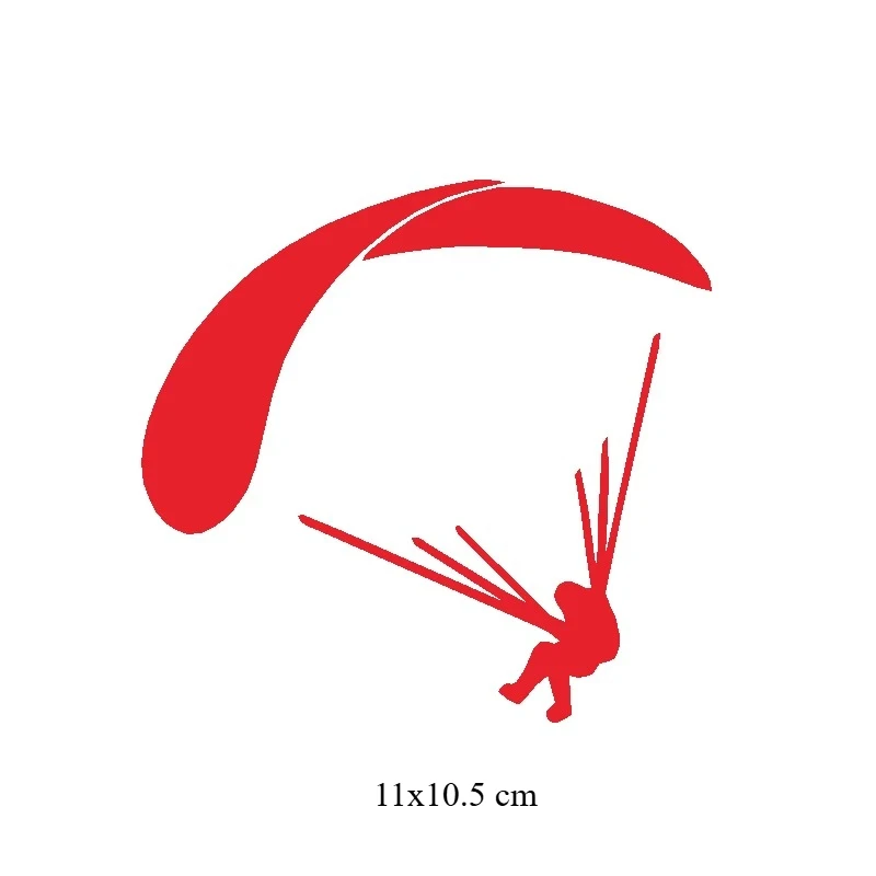1Pc Skydive Paragliding Sport Vinyl Sticker, Cool Waterproof Decal for Car Motorcycle Helmet Decor 11x10.5cm - view 3