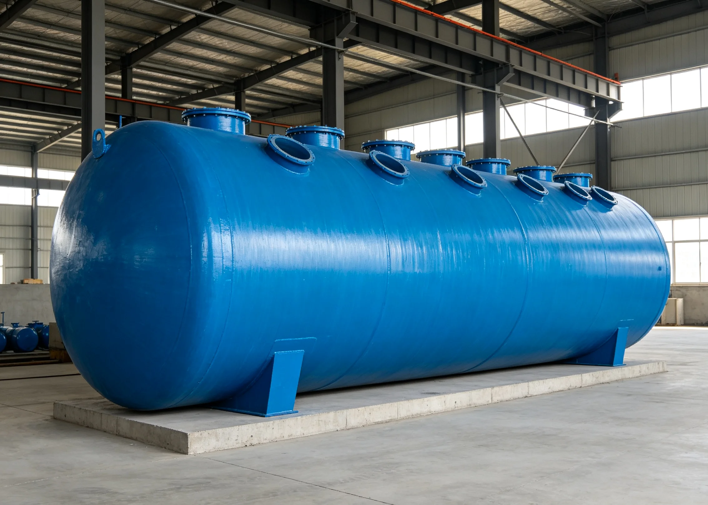 Low Operation and Maintenance Costs, with the Upper Part Suitable for Greening After Buried Installation, and Made of Fiberglass