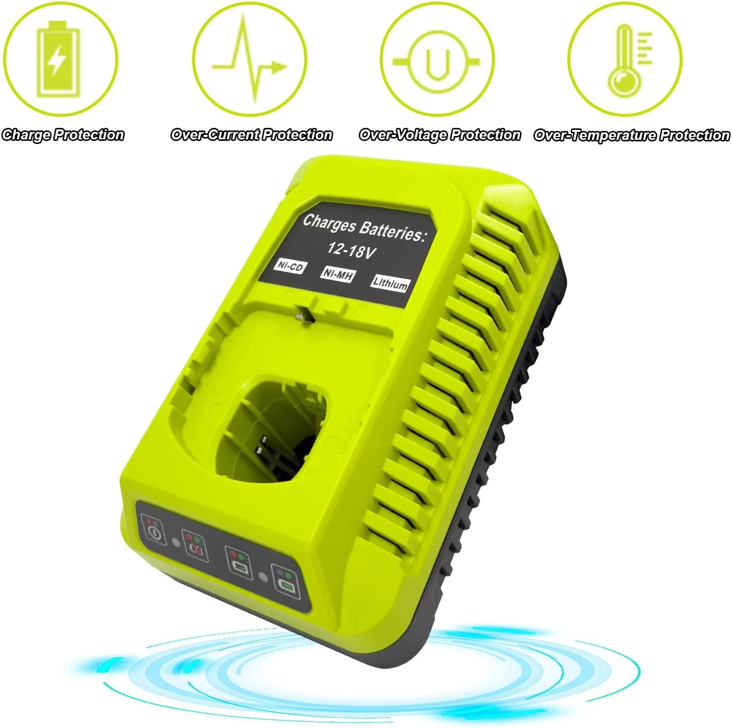 P117 18-Volt Schnellladegerät Ersatz für Ryobi 12V-18V Akku One Plus Lithium-Ionen/NiCad/NiMh Akku Mit US/EU/UK/AU Stecker – Detail 10