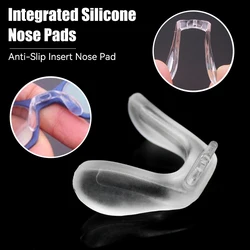 Transparent U Shape Silicone Conjoined Children's Eyeglass Soft Nose Pads For Glasses Anti-Slip Insert Nose Pad