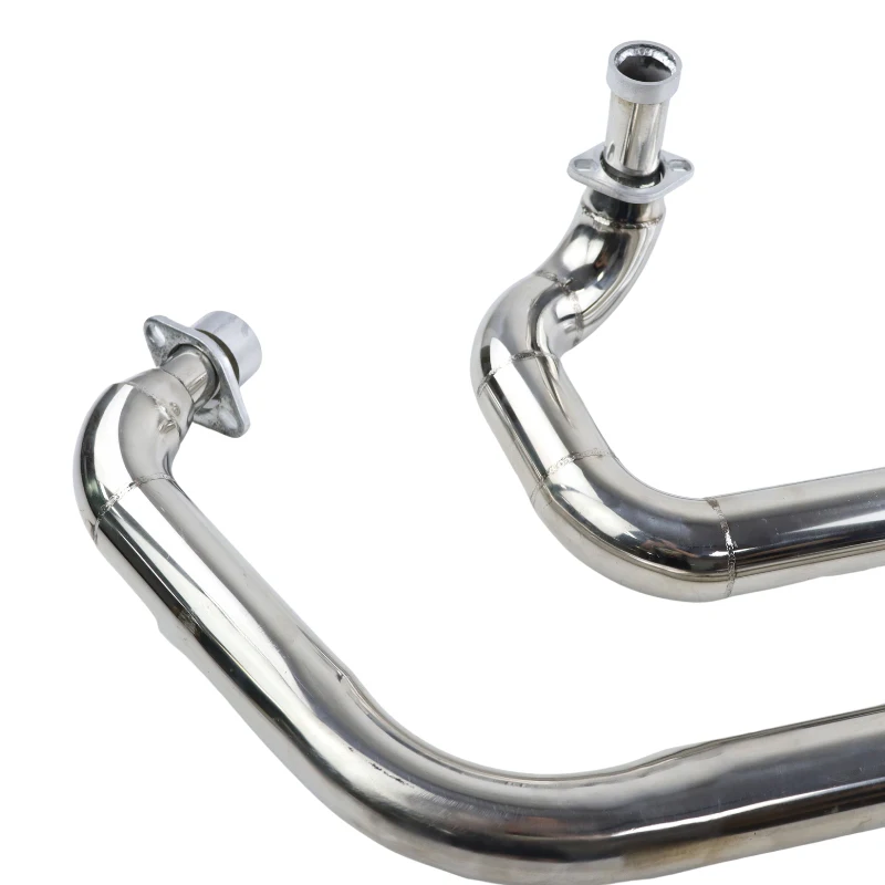 Motorcycle For Yamaha Virago XV 535 XV 400 Exhaust Pipe Chrome Drag Pipes Full Muffler System Silencers XV535 XV400