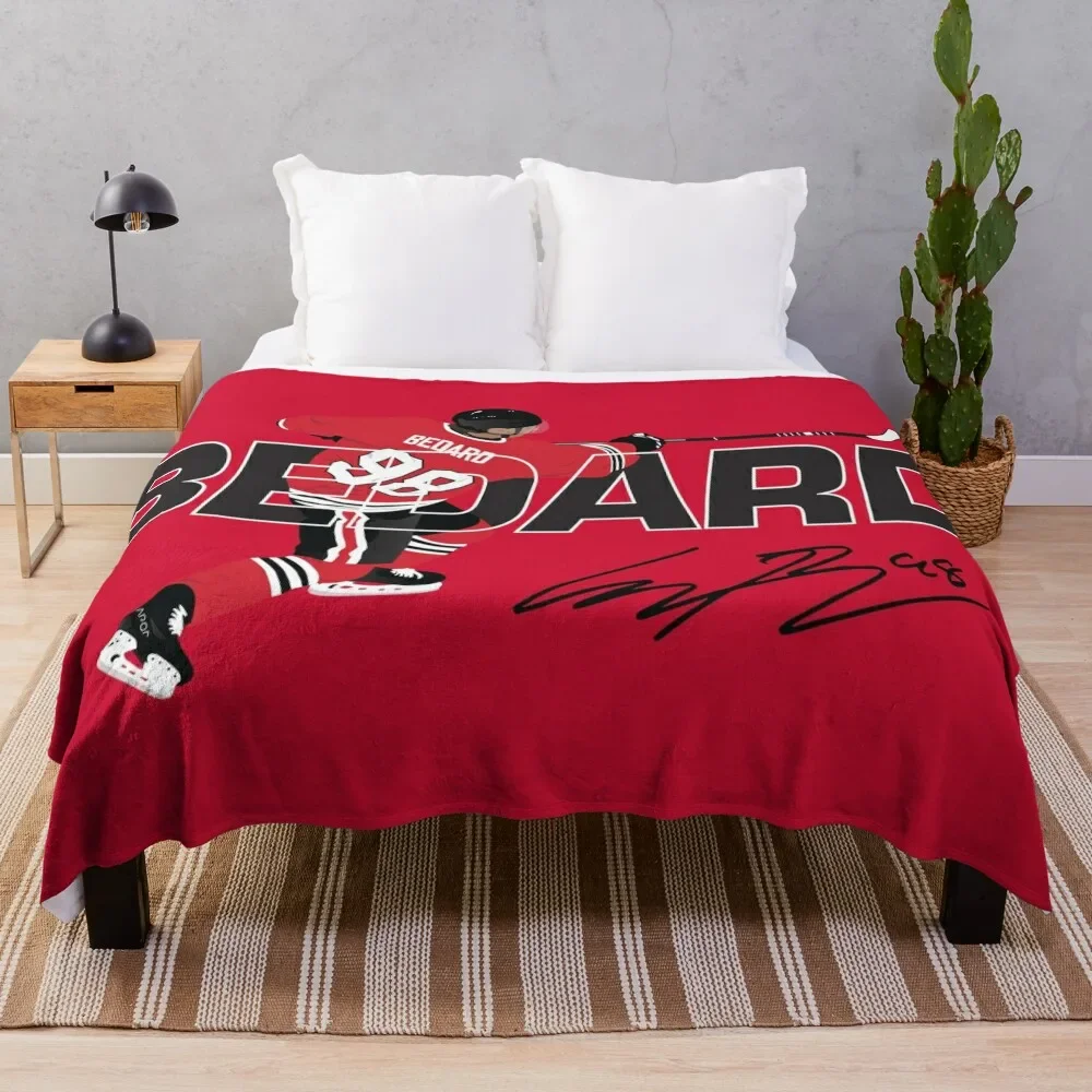 Bedard Pro Player Bold Name and Number Art Throw Blanket Blankets Sofas Of Decoration Large heavy to sleep Blankets