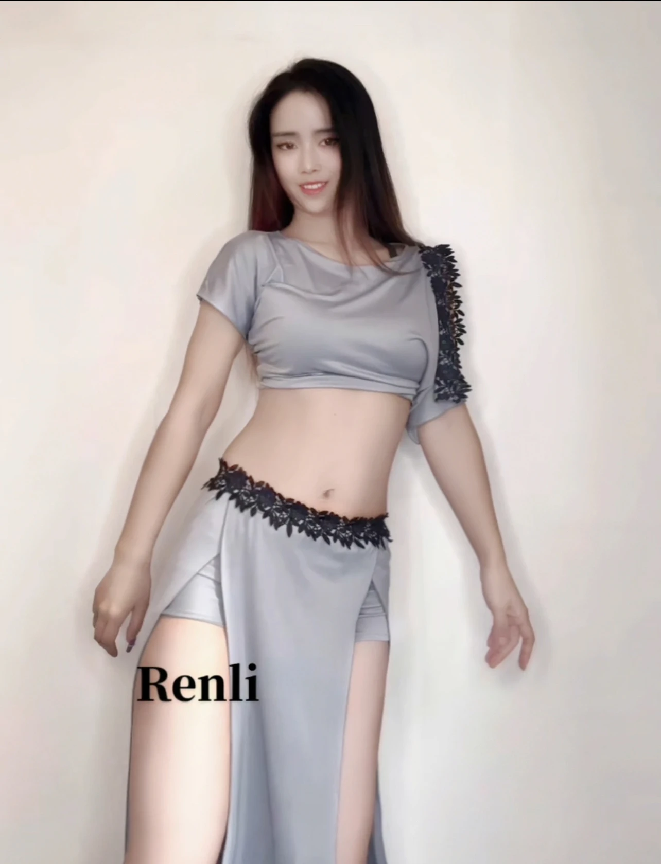 New BellyDance Clothing Loose and Comfortable Top+Sexy Split Long Skirt 2pcs Oriental Dance Professional Practice Clothes