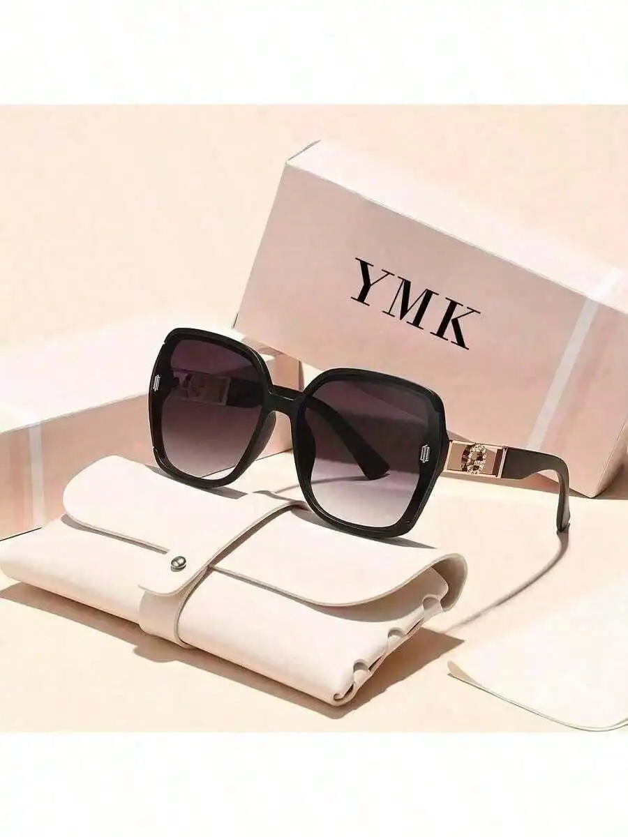 

Summer Retro Polarized Fashion Glasses For Men And Women - Stylish Black Frame With Brown Gradient Lenses, Durable PC Material, Perfect For Driving And Everyday Fashion, Stylish Driving Glasses| Modern Fashion Glasses| Durable Glasses