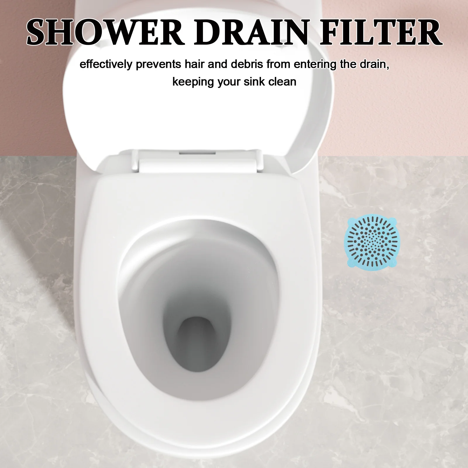 

10Pcs Shower Drain Hair Catcher Disposable Sticker Kitchen Bathroom Floor Sink Drain Filter Cover Hair Trap Protector