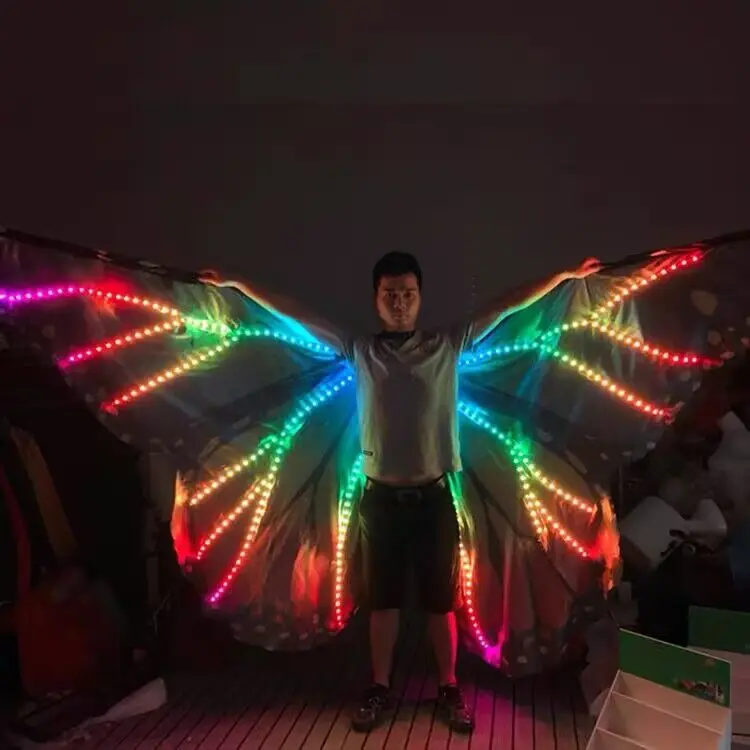 

Belly Dance LED Butterfly Wing led Wings Dance Accessories Girls LED Wings Festival Outfit