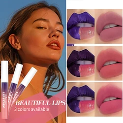 Lip Stain Tear-Off Natural Matte Waterproof Tattoo Dyed Transfer Resistant Lip Tint Gloss Peel Off Purple Liquid LipstickMakeup