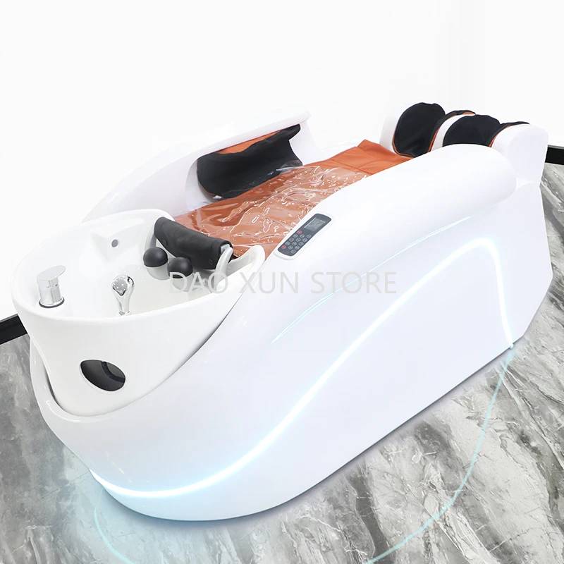 

Portable Smart Shampoo Bed Massage Luxury Full Body Heating Hair Washing Bed Electric Shampouineuse Salon Equipment MQ50SC