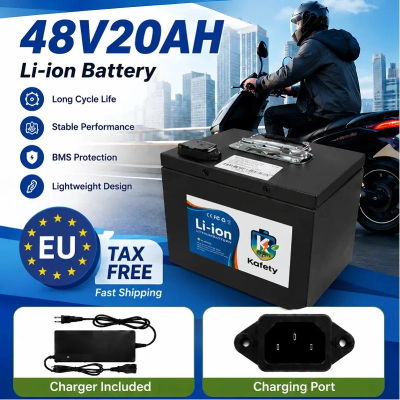 Wasserdichte 48V 20AH Batterieeinheit mit echter Kapazität, zuverlässiger BMS-Schutz für Roller und Elektrowerkzeuge.