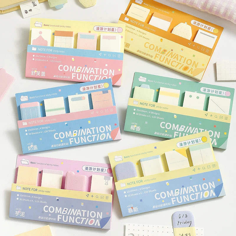 

Kawaii Stickers 120/720 Sheets Bookmarks Memo Pad Cute Notepad Sticky Notes Pack School Office Supplies Aesthetic Stationery
