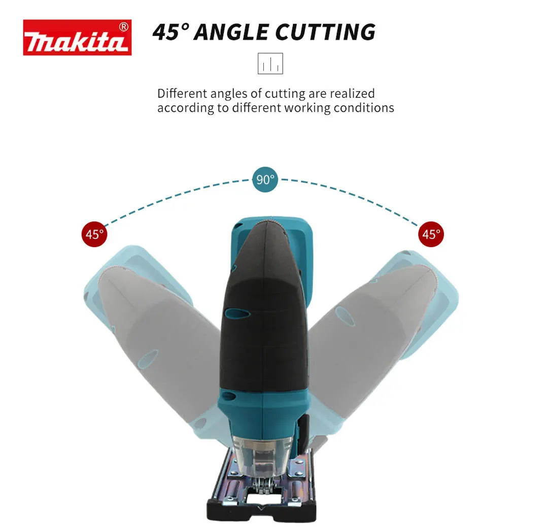 Imagem -03 - Makita Djv182 18v Brushless Jig Electric Jig Cordless Barrel Handle Jigsaw sem Bateria Djv182 Makita 18v Ferramenta de Serra