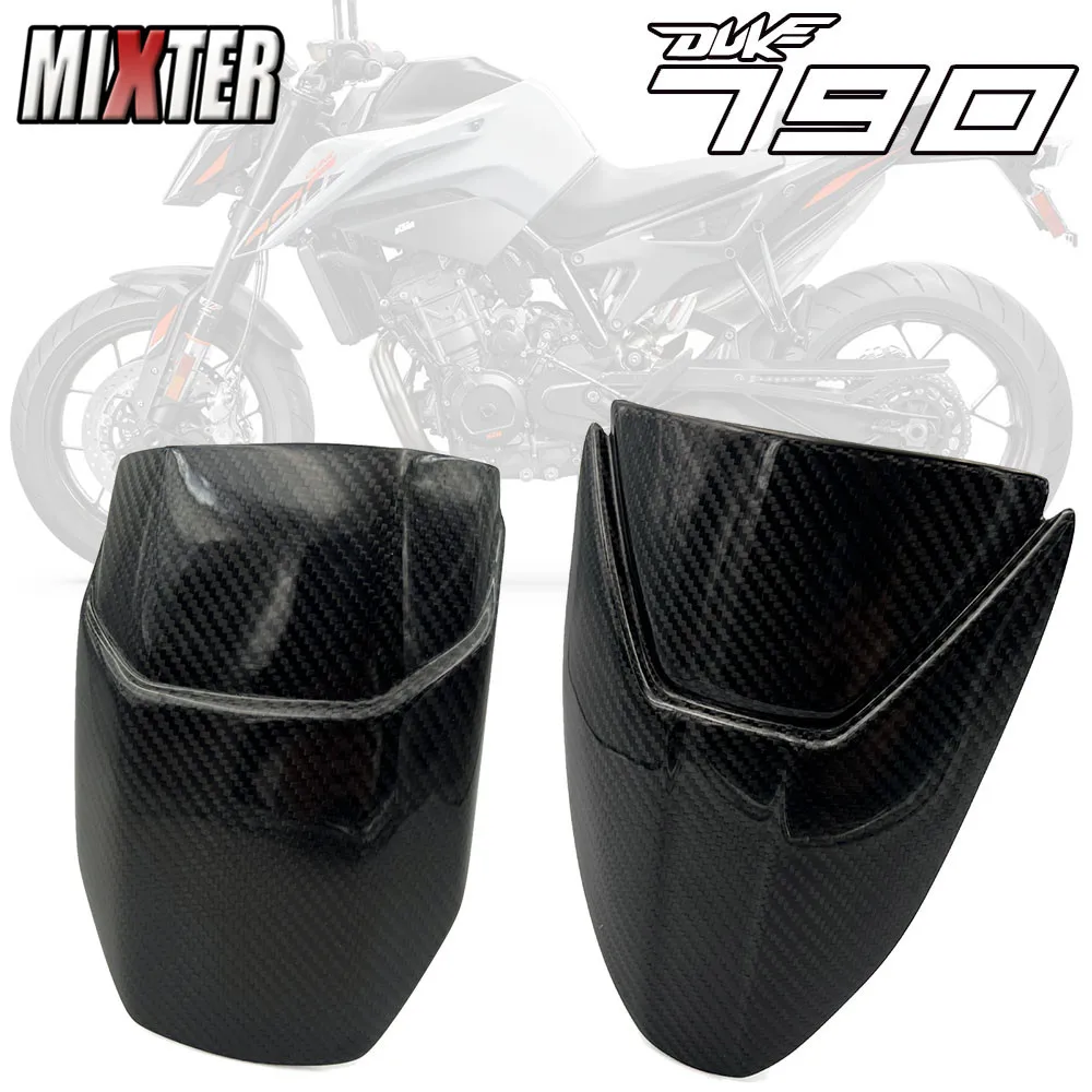 Motorcycle Real Carbon Fiber Front & Rear Fender Rear Extender Extension Wheel Protection Cover For KTM 790duke DUKE 790 18-21