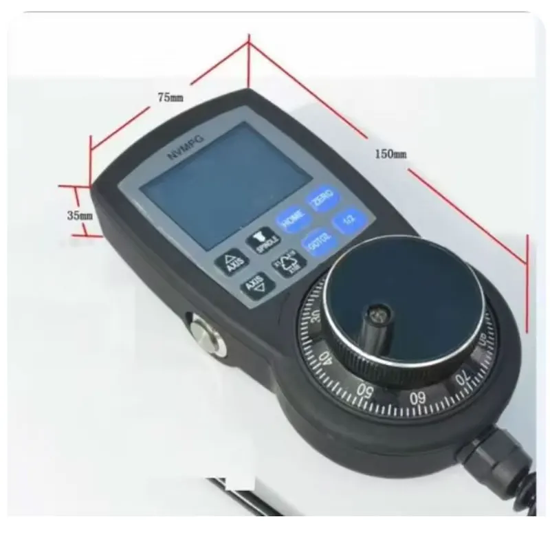 Handwheel Mach3 MPG Pendant Manual Pulse Generator CNC 6 Axis hand wheel serial communication RJ45 with LCD display