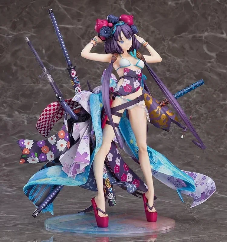 Gsc echte fgo Schicksal Säbel Anime Figur Katsushika Hokusai Bade bekleidung Action figur Spielzeug für Kinder Geschenk Sammler Modell Ornamente