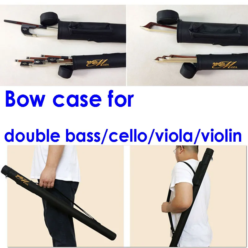 Fastshipping Portable violin/viola/ cello bow case,French /German double bass bow box