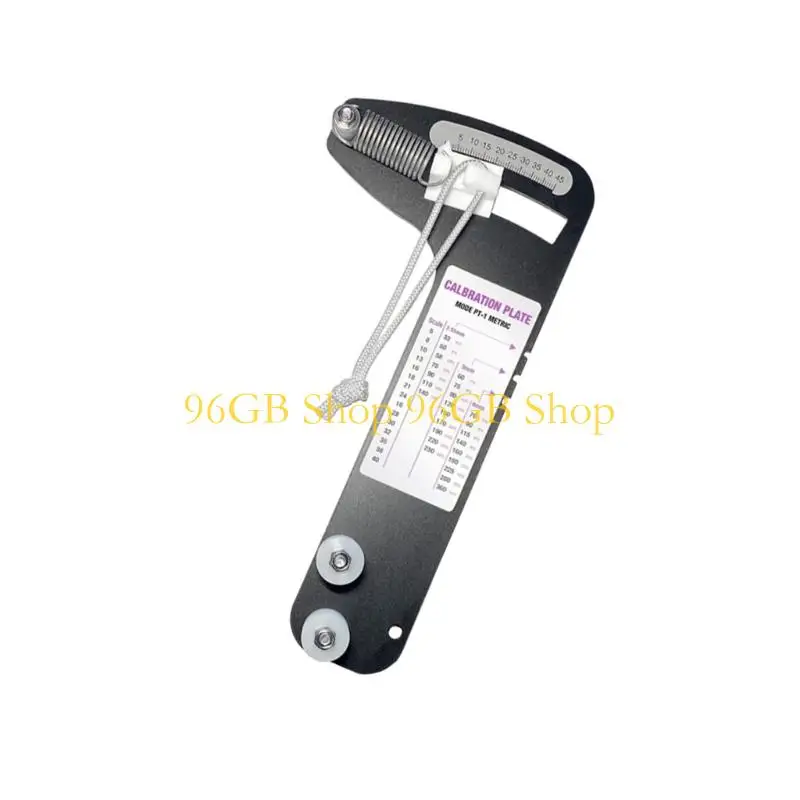 96GB Spring Tension Meter for On-Wire Tension Checks, Handheld Boat Wire Measuring Tool with Cable Slot, Lower Rollers and