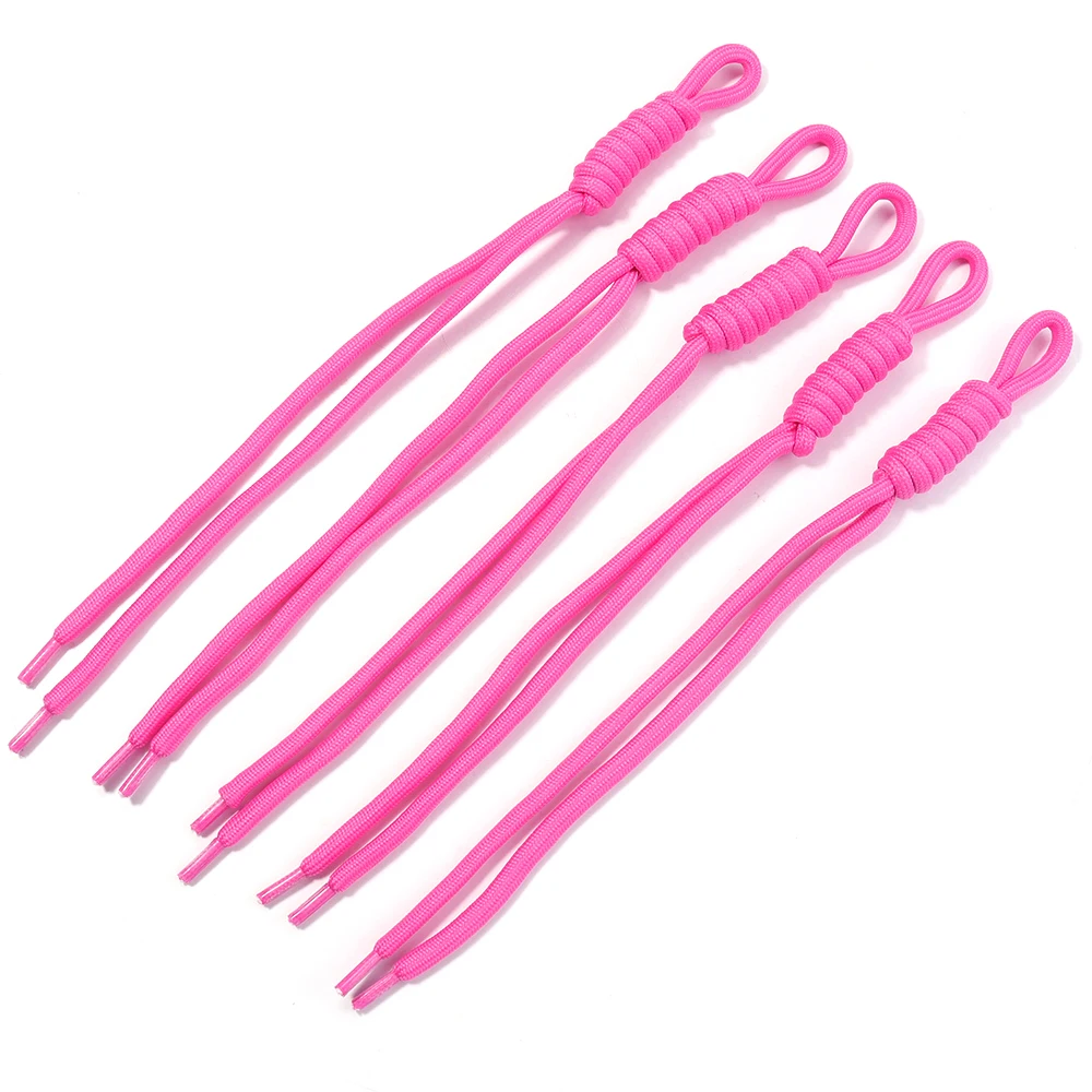 5 teile/los Bunte Geflochtene Lanyard Schlüsselbund Handgemachte Knoten Nylon Seil Schnur Gewinde Für DIY Schlüssel Kette Anhänger Tasche Zubehör