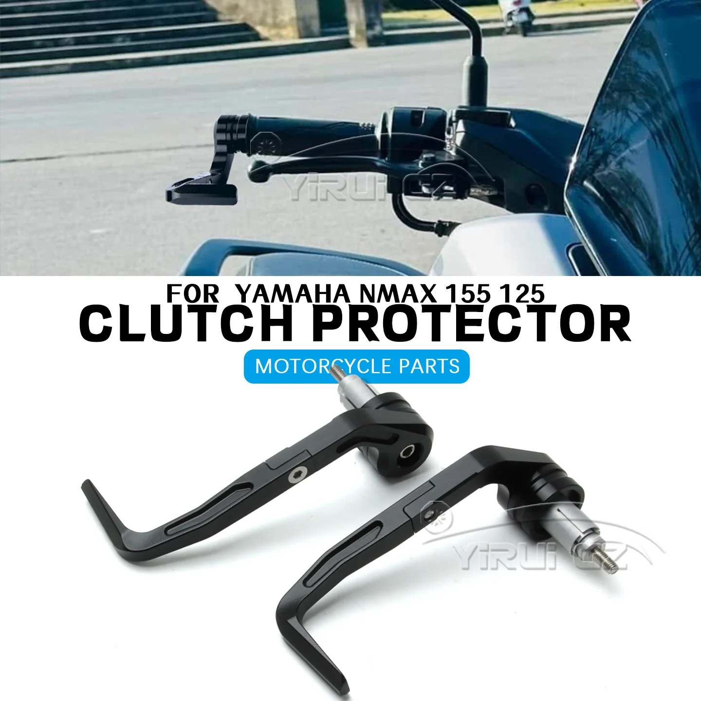 

Защита тормозного рычага с ЧПУ, алюминий для YAMAHA NMAX 155 NAMX125 TMAX 560 7/8 дюйма, защита руля, универсальная ручка Nmax 155 Nmax 125