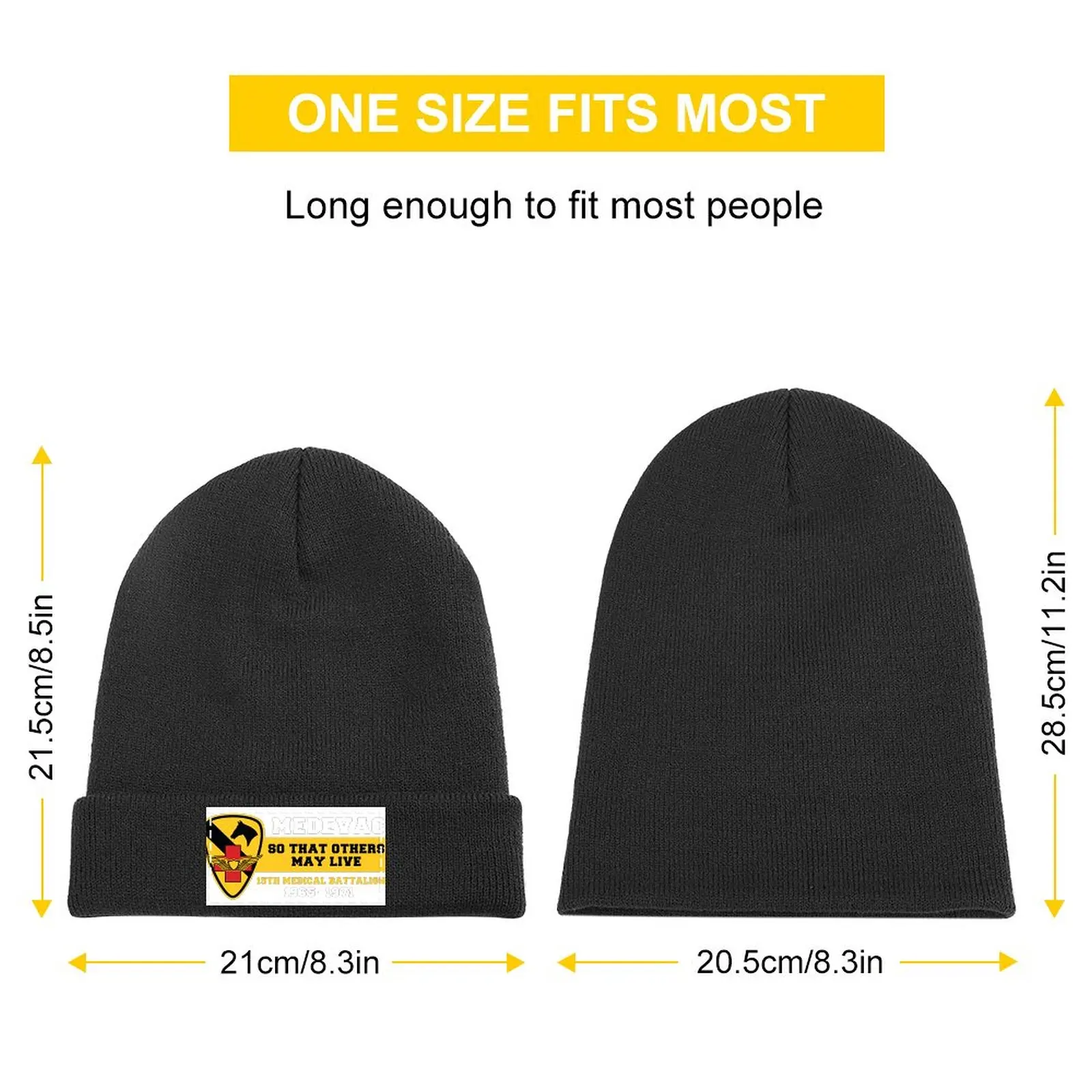 MEDEVAC / 15th MEDICAL BATTALION / 1st Cavalry Division Knitted Hat custom hats Mountaineering Bobble Hat Hats For Men Women's