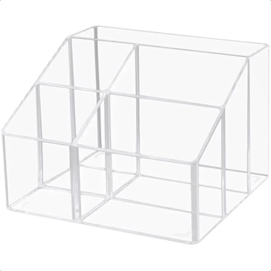 

Acrylic Desk Organizers Clear Pen Holder and Pencil Holder Display Stand for Office School and Home