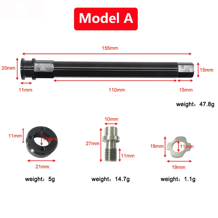 MTB Bike Fork Barrel shaft rod BOOST 110x15mm For Manitou Machete MARKHOR R7 M30 Thru Axle Bicycle Front Forks