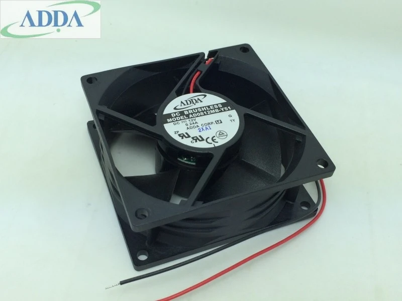 

Original FOR ADDA AD0812MB-Y51 DC 12V 0.24A 8CM 8032 80*80*32 mm Dual ball bearing cooling fan