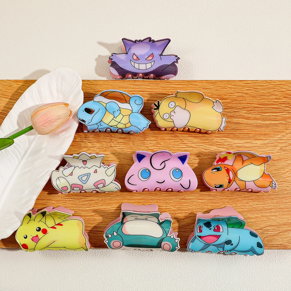 Creative Anime Pokemon Character Shaped Hair Claw Clips Daily Styling Hair Accessory Gifts for Girls view 3