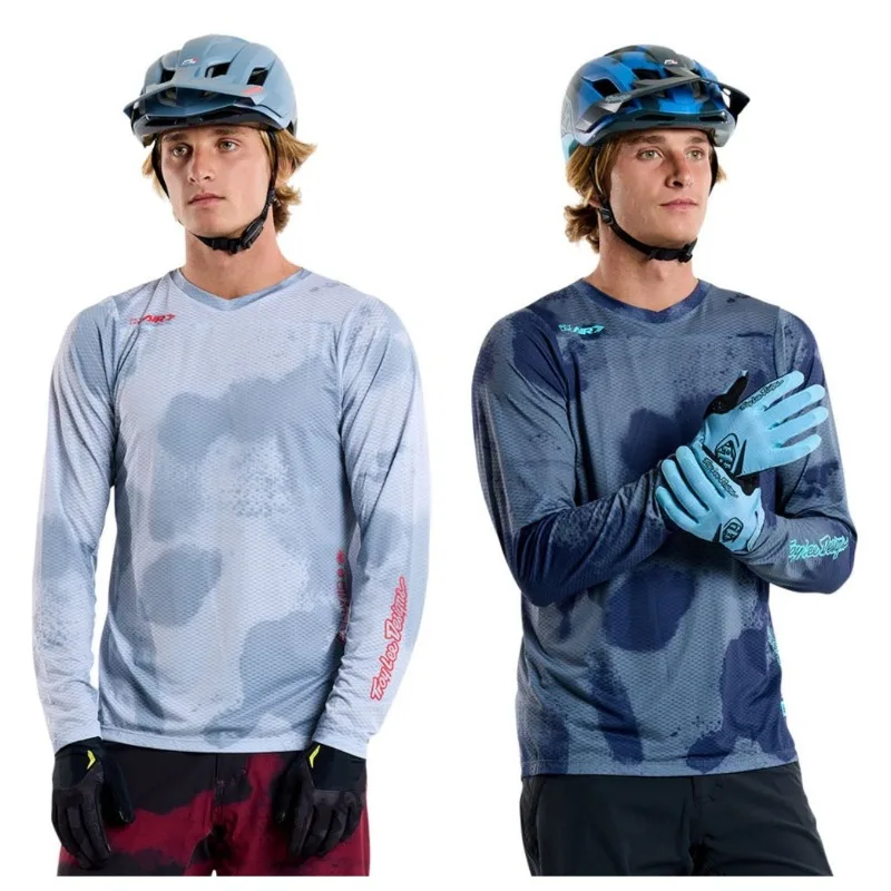 

New Summer Skyline Air LS Jersey Troy Lee Cycling Suit Racing Bike Sport Quick Drying Men's Motorcycle Long Sleeved T-shirt