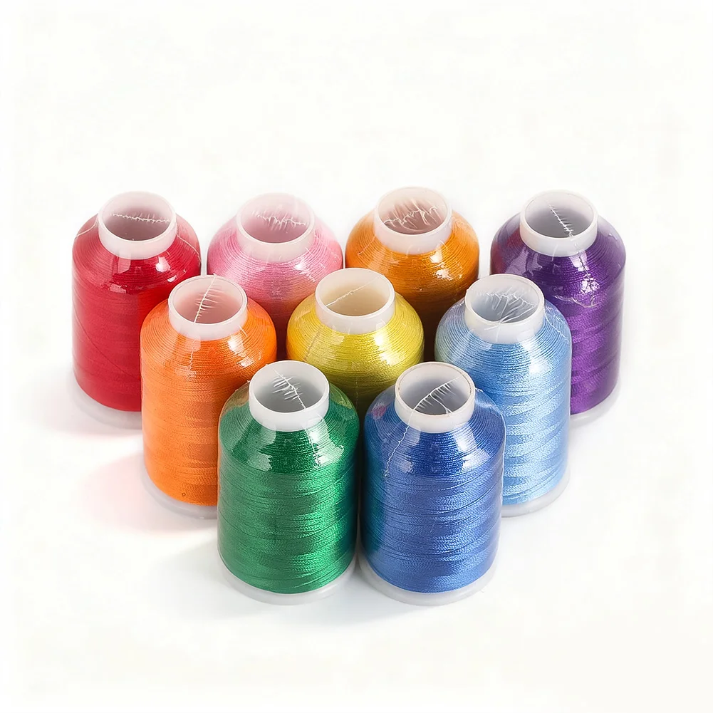 1500m Per Spool Sewing Thread Metallic Computerized Embroidery Machine Thread Crochet Supplies Jewelry Making String Accessories