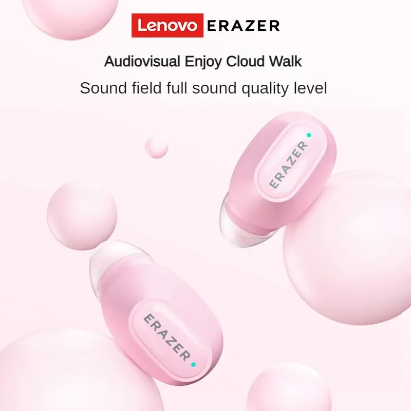Lenovo ERAZER XT62Pro fone de ouvido bluetooth 5.3 fones de ouvido sem fio baixa latência mini fone de ouvido esportivo de alta fidelidade com microfone hd