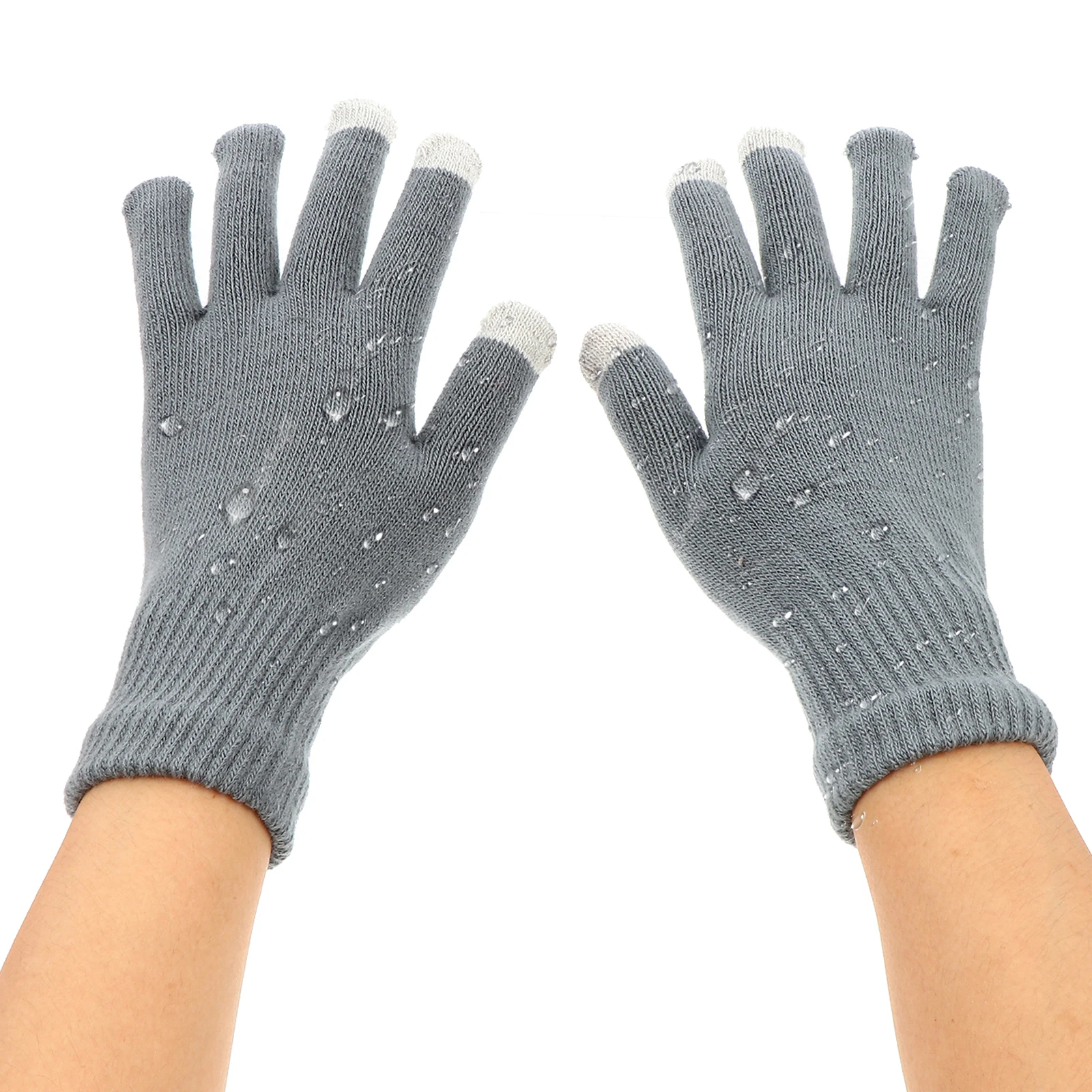 

3 Pairs Touch Screen Gloves Warm Driving Riding Cycling Cold Weather Mitt Knitted Waterproof Non Slip Durable Gloves