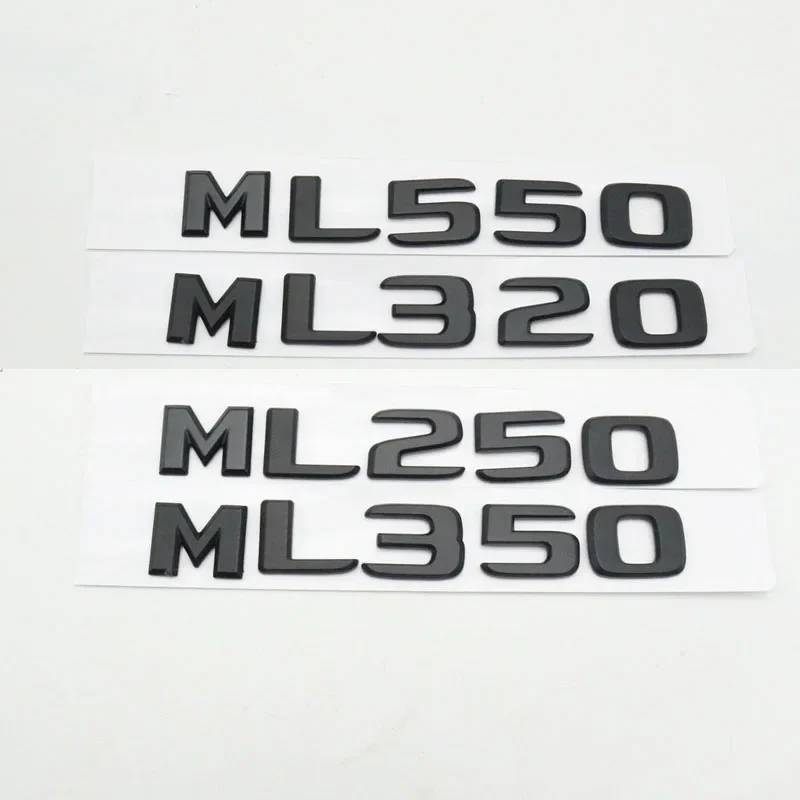 ABS Car Trunk Letters Logo Emblem Badge Decals Sticker For Mercedes Benz ML Class ML300 ML350 ML400 ML450 ML500 W164 W166 ML550