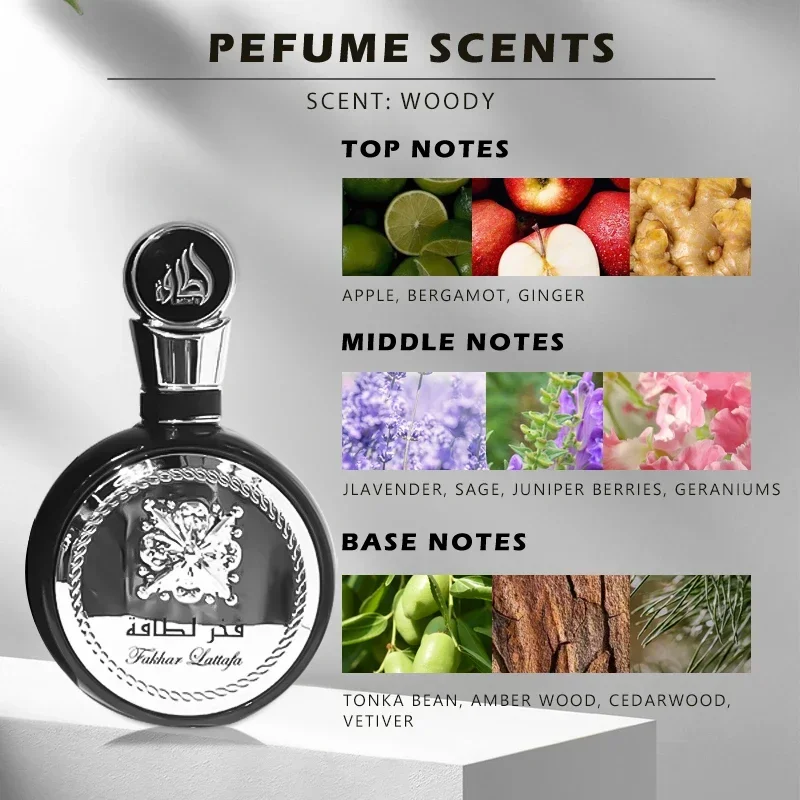 100ML Original Women Perfume Arabian High Quality Fragrant Body Spray Long-Lasting Scent Natural Frafrance Makes people Relax