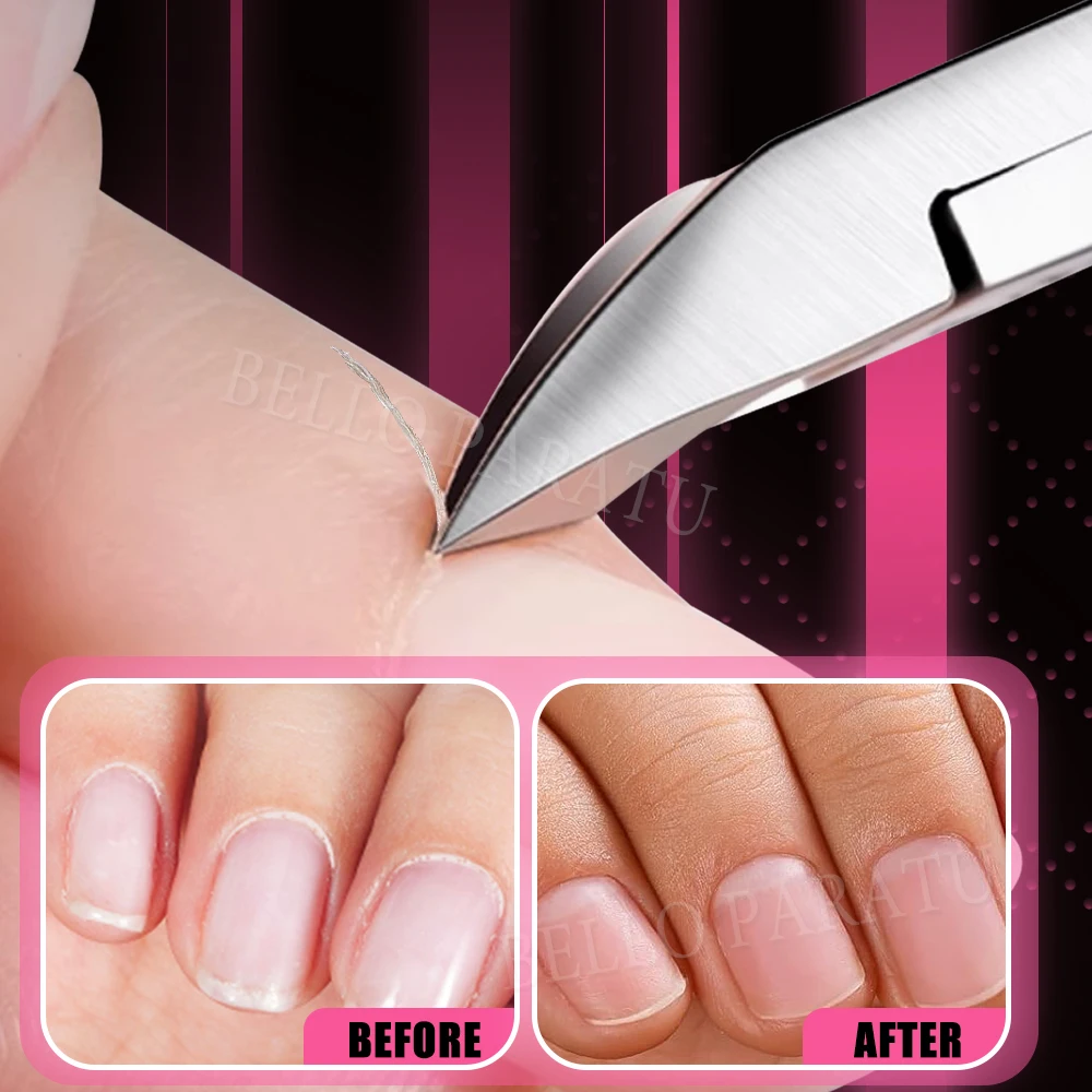 1 szt. Obcinacz do skórek ze stali nierdzewnej z ostrymi ostrzami, nożyczki do skórek, narzędzia do manicure, narzędzia do pielęgnacji paznokci