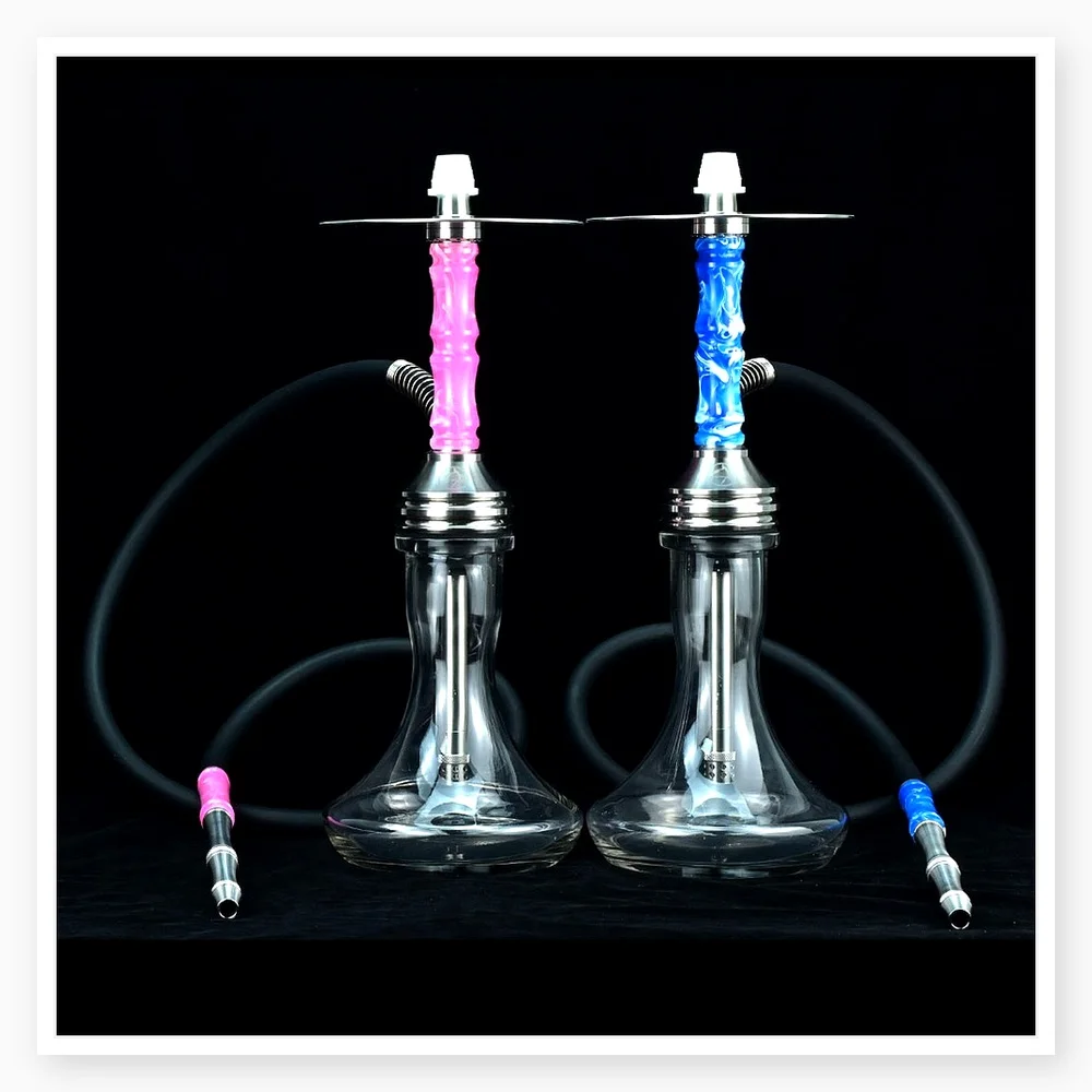Wolfcoolvape Hookah Shisha Set with 316SS Resin Tube - Premium Water Pipe for Hookah Bars and Home Use