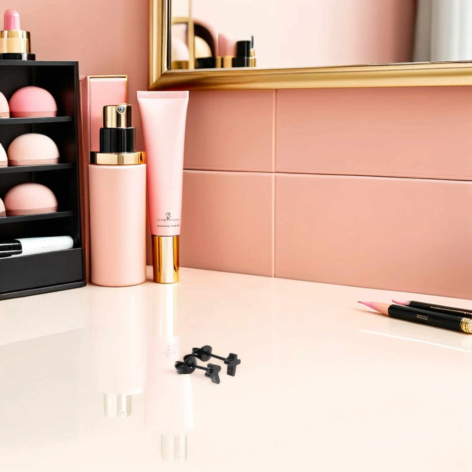 

3Pairs Minimalist Cross Stud Earrings Titanium Cartilage Jewelry for Women Men Dainty Tiny Ear Studs Fashion Piercing Jewelry