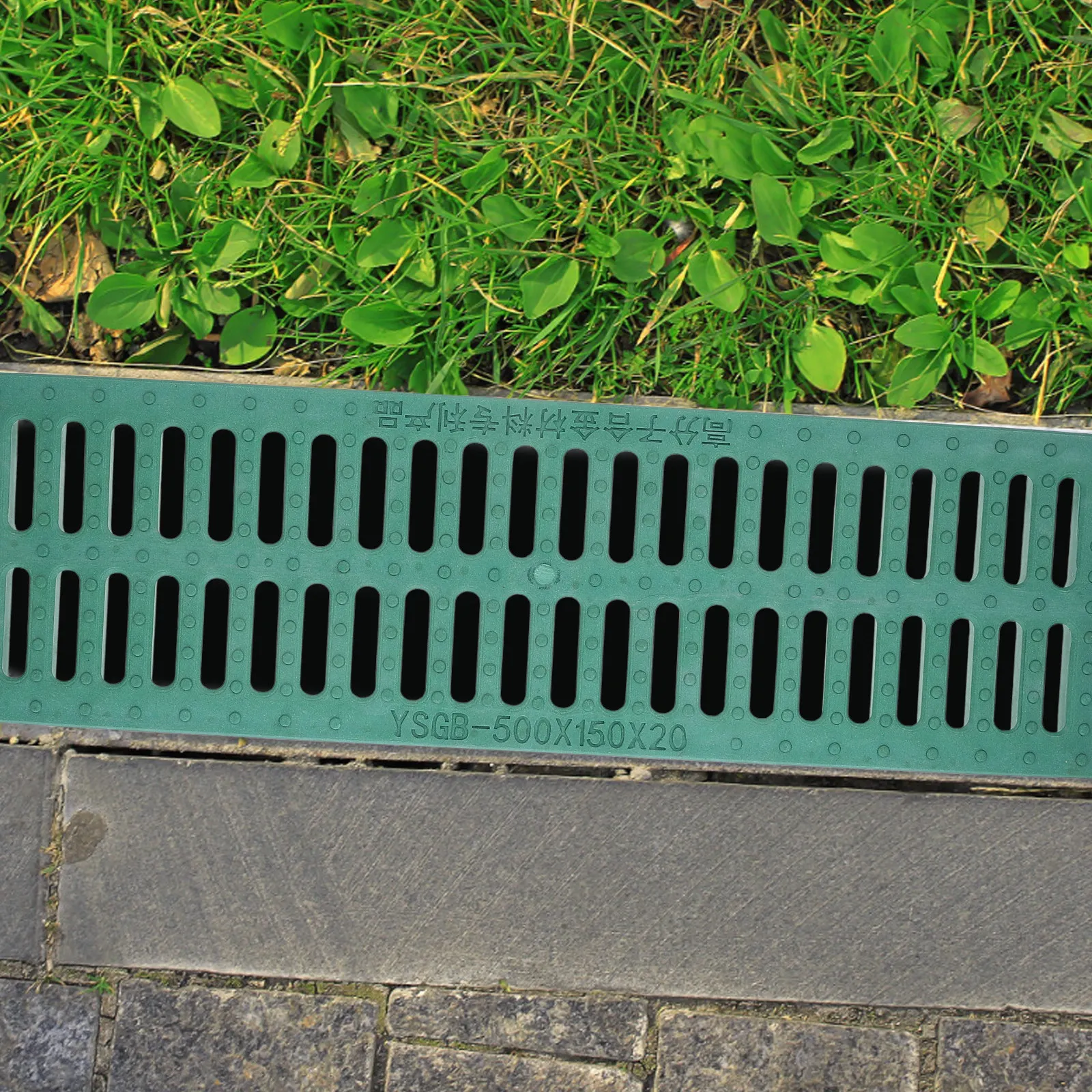 Plastic Trench Drain Grate Strong Outdoor Drain Grate Replacement for Yard Sidewalk Fence Houseside Gutter Guard Mesh